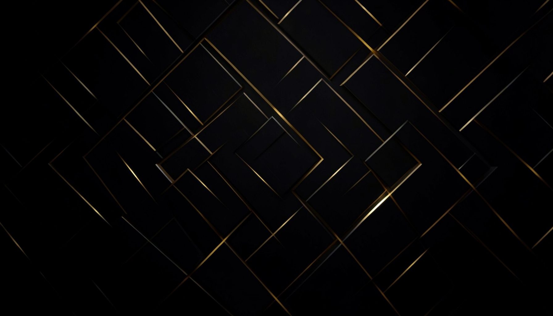 Dark abstract geometric pattern with faint golden highlights and deep black tones, conveying a premium crypto atmosphere