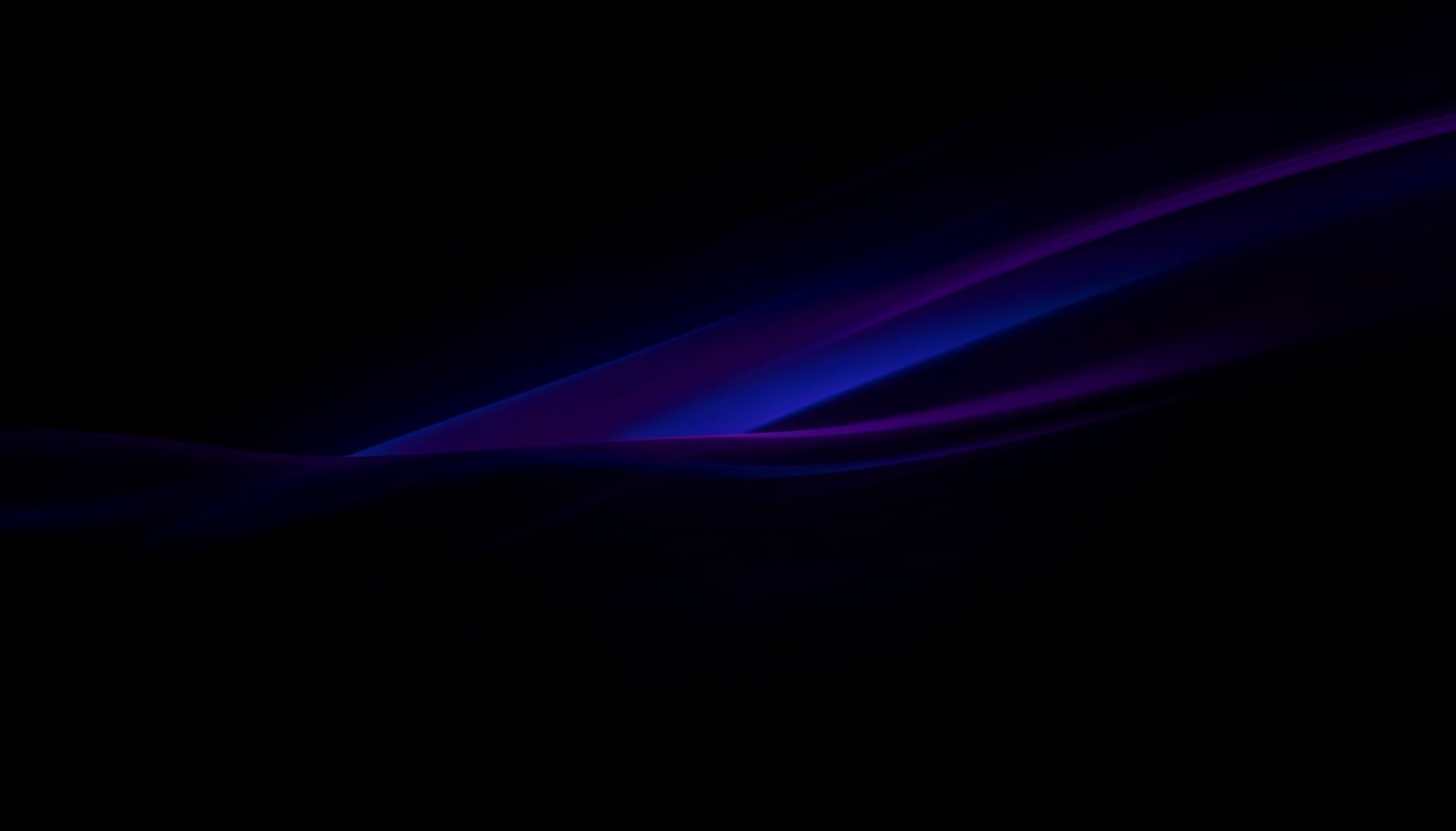 Dark abstract digital landscape with deep purple and blue gradient streaks across a black field, futuristic crypto mood